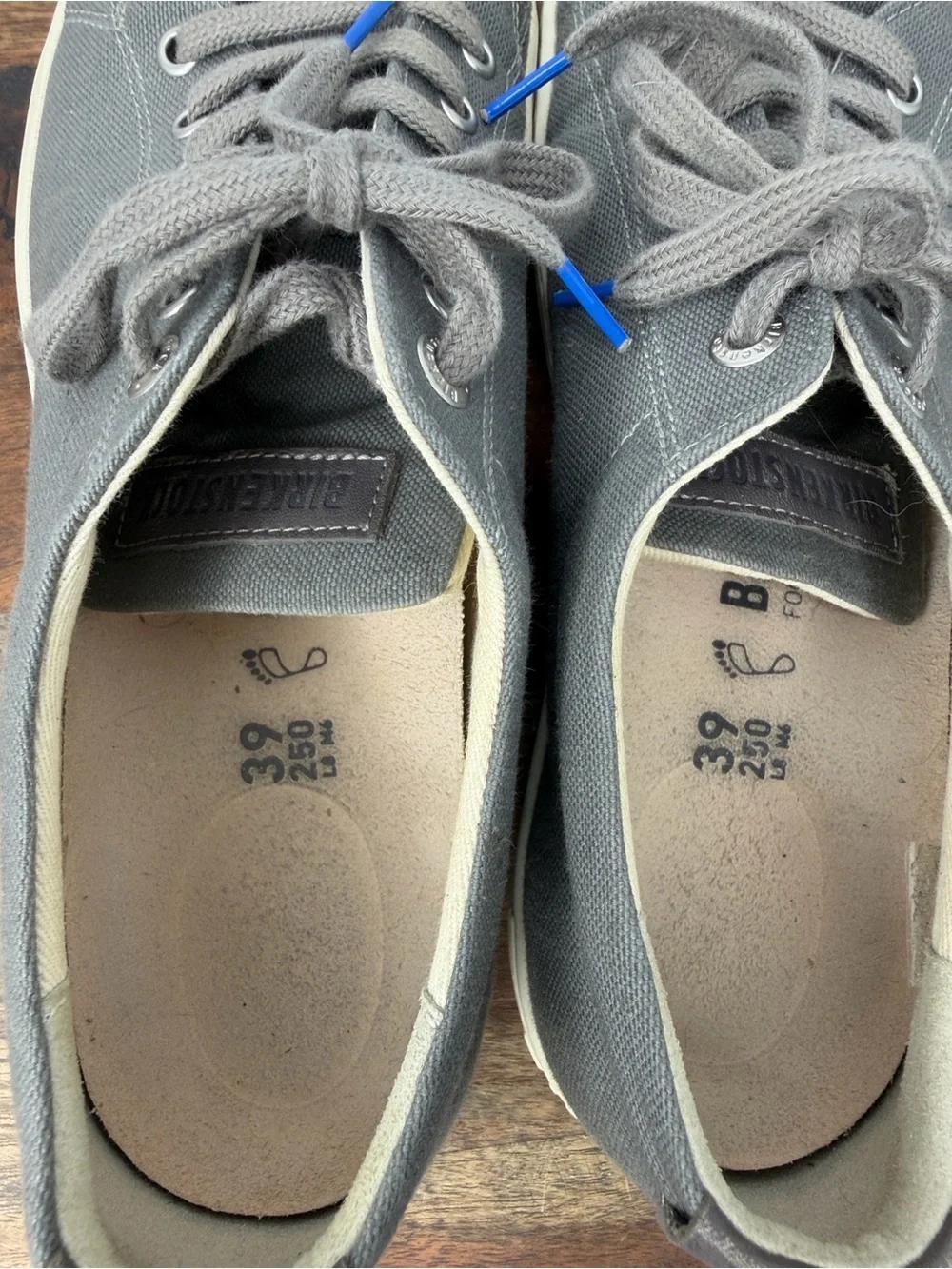 Birkenstock “Arran” Grey Canvas Shoes - Size: 39